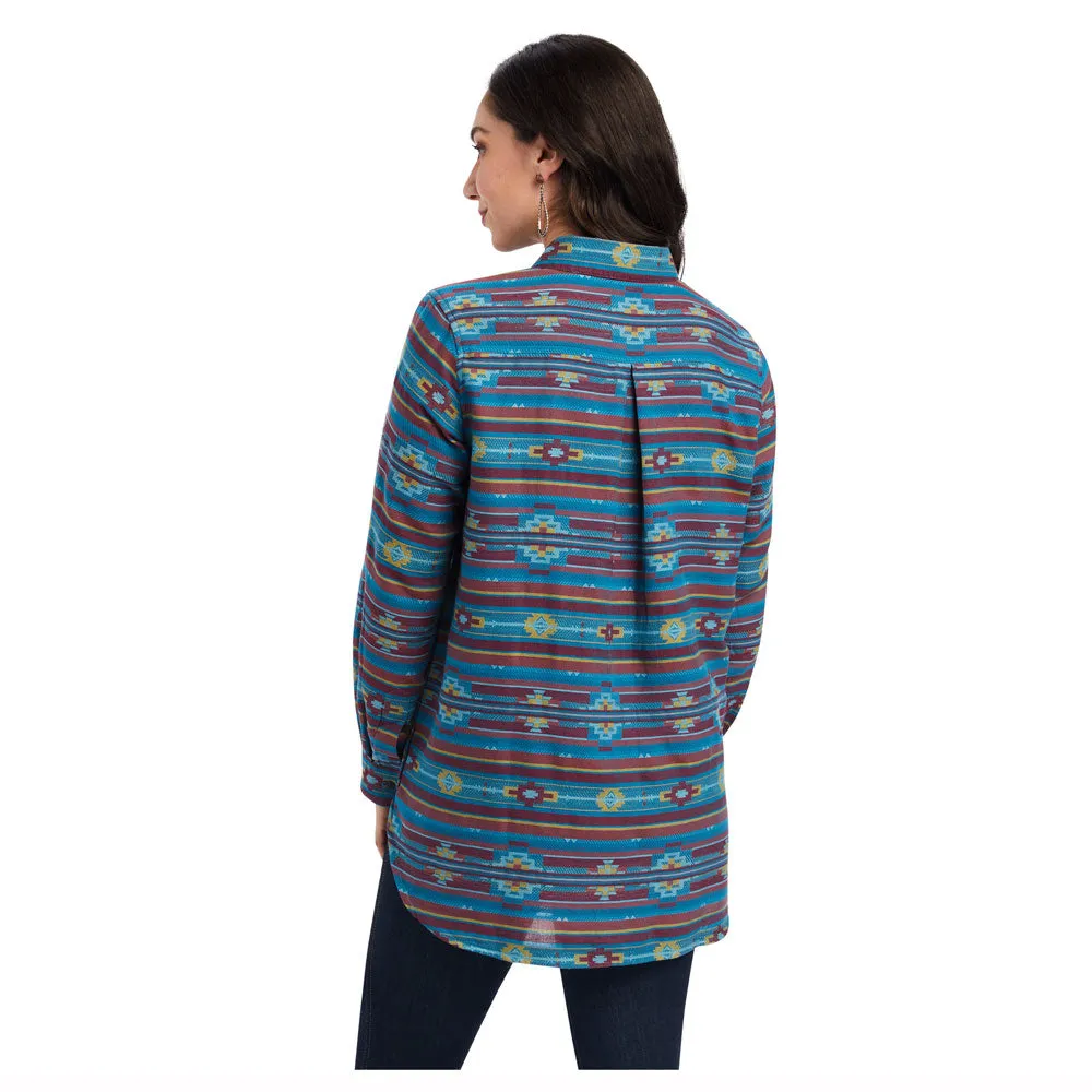 10041820 Ariat Women's REAL Billie Rae Shirt - Celestial Southwest Jacquard