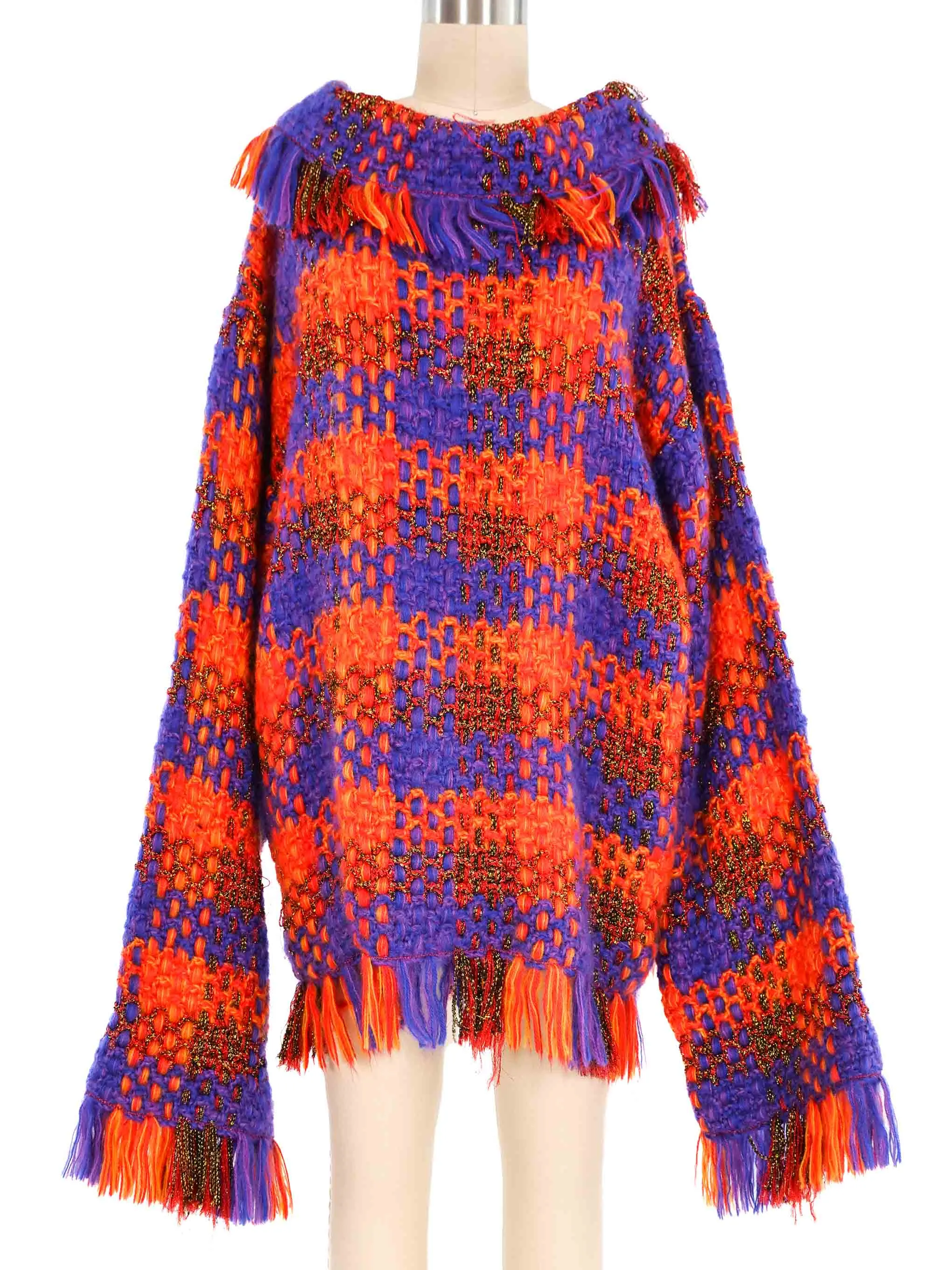 1991 Yves Saint Laurent Chunky Knit Sweater Dress