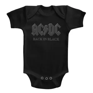 AC/DC Back In Black Baby Bodysuit