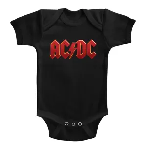 AC/DC Solid Red Baby Bodysuit