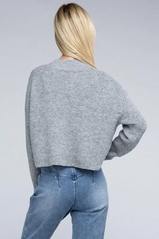 Ambiance Apparel Mock Neck Pullover