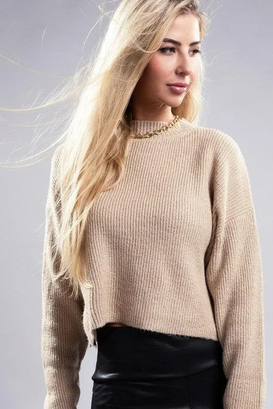 Ambiance Apparel Mock Neck Pullover