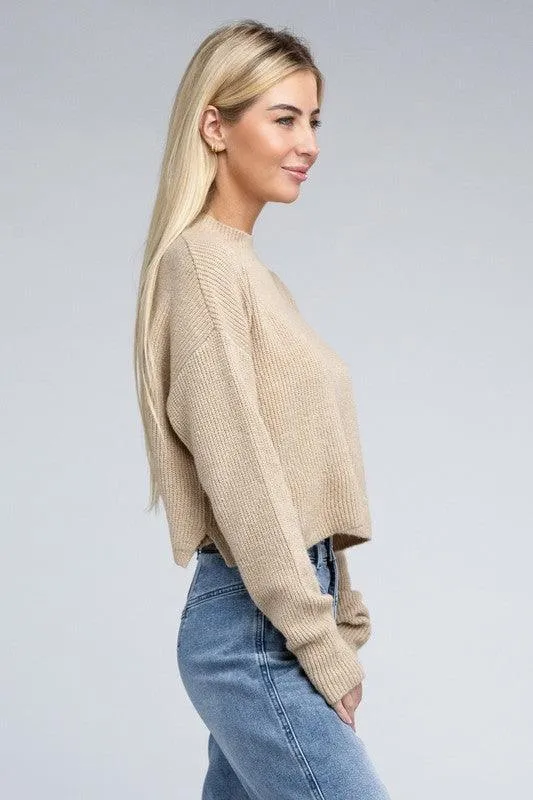 Ambiance Apparel Mock Neck Pullover