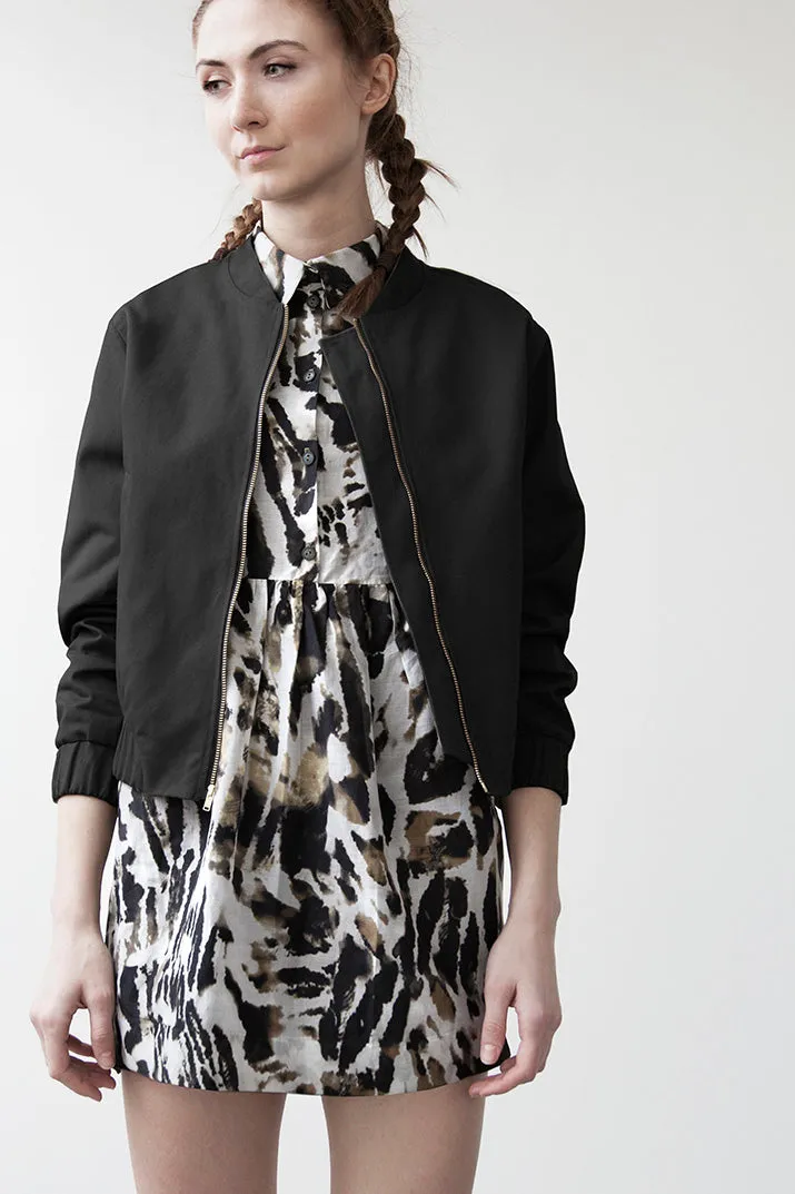 BLACK BOMBER JACKET