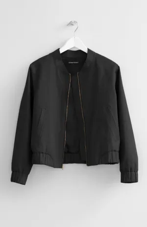 BLACK BOMBER JACKET