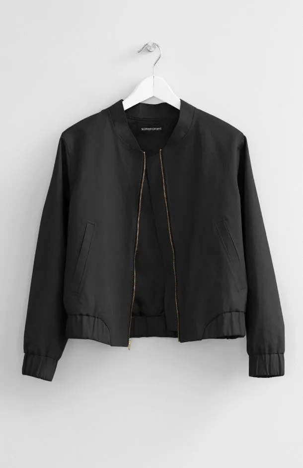 BLACK BOMBER JACKET