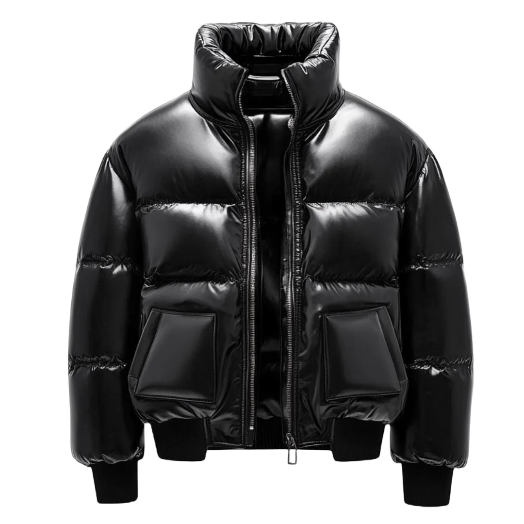Black Puffer Jacket – Designed with Premium Leather | El Zoro