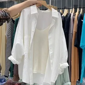 Calista - Chic Loose-Fit Long-Sleeve Shirt for Women