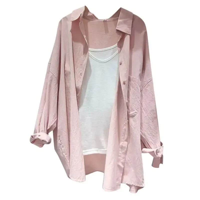 Calista - Chic Loose-Fit Long-Sleeve Shirt for Women