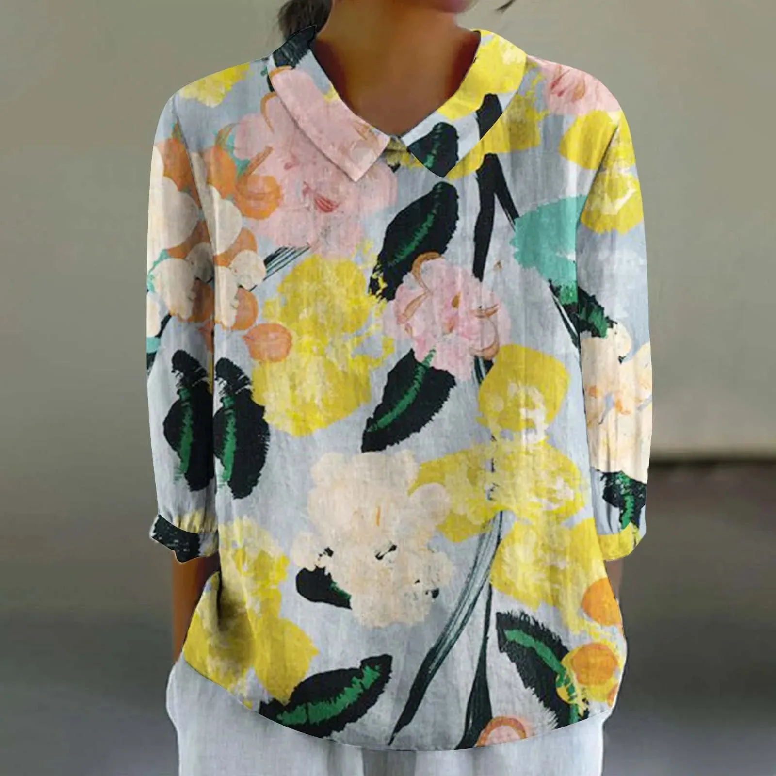 Cara - Creative Retro Doll Collar Shirt for Women