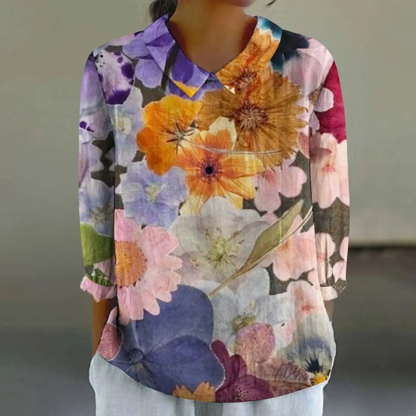Cara - Creative Retro Doll Collar Shirt for Women