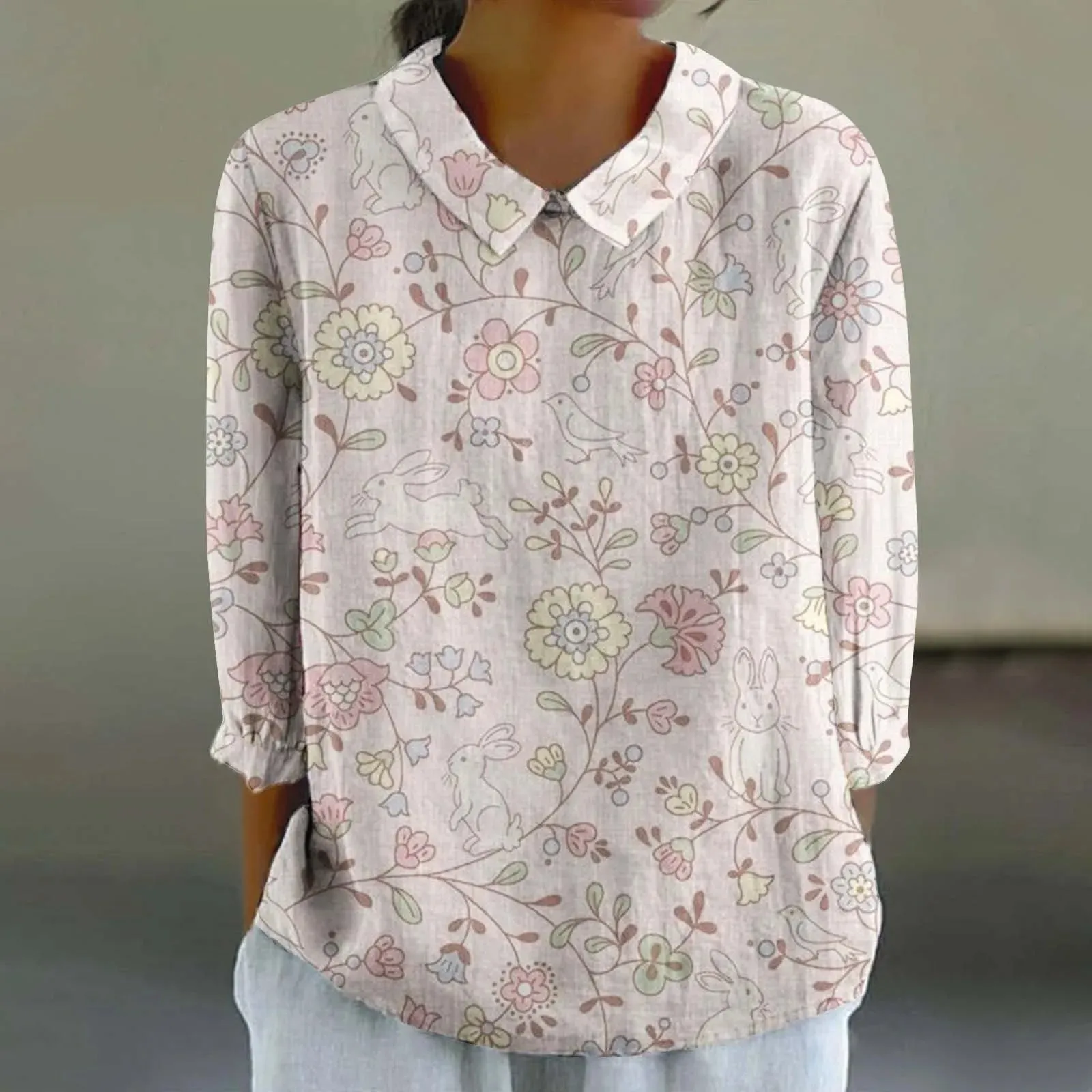 Cara - Creative Retro Doll Collar Shirt for Women