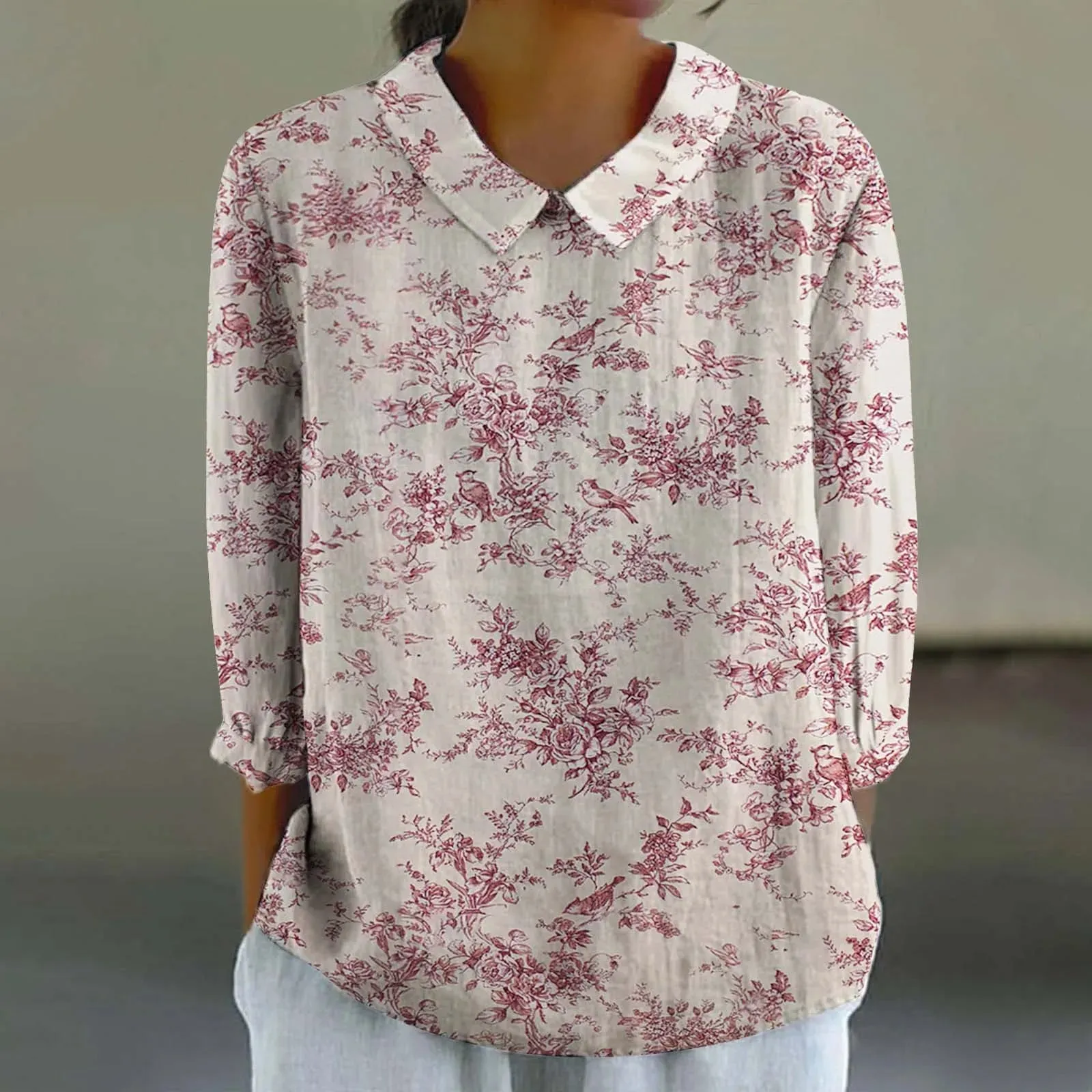 Cara - Creative Retro Doll Collar Shirt for Women