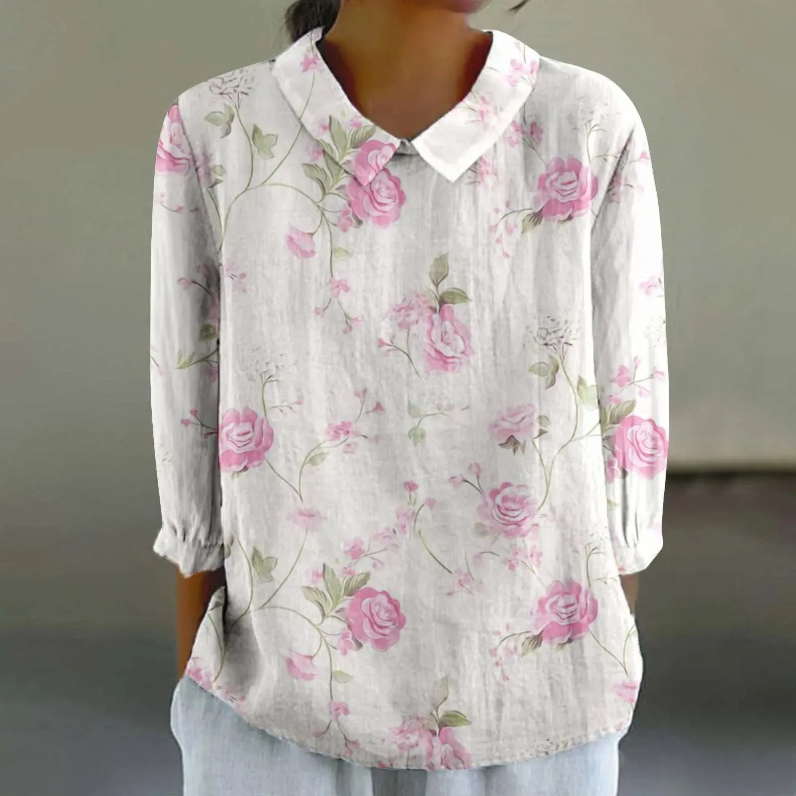 Cara - Creative Retro Doll Collar Shirt for Women