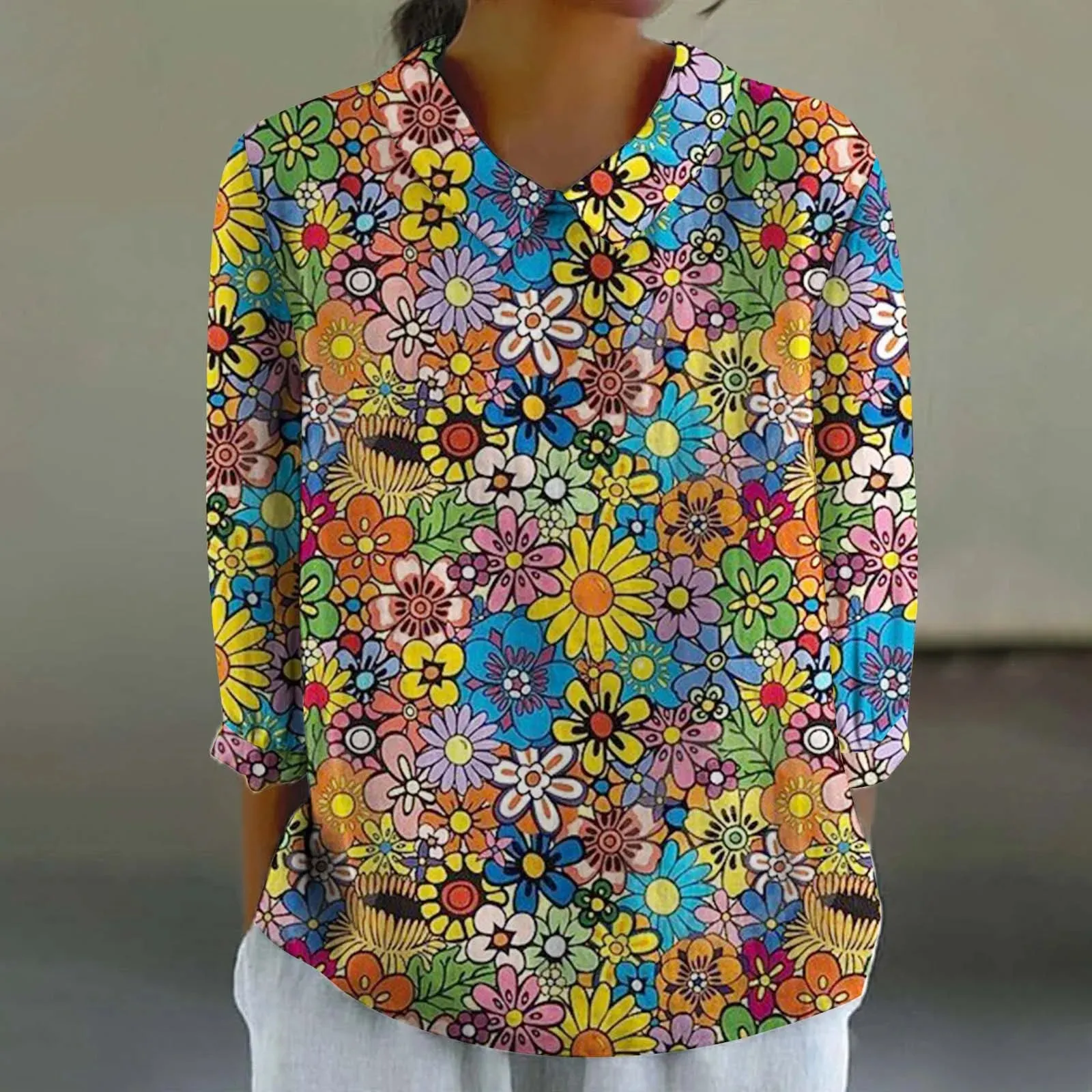 Cara - Creative Retro Doll Collar Shirt for Women