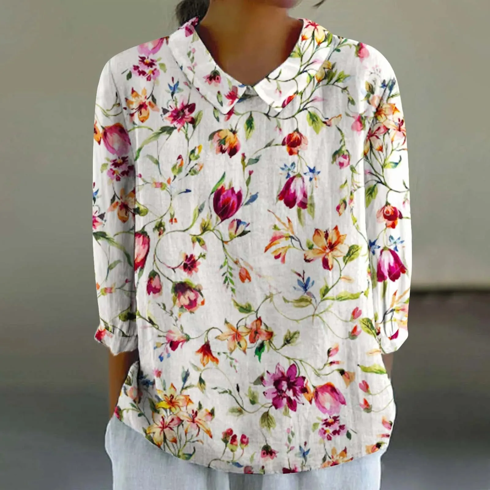 Cara - Creative Retro Doll Collar Shirt for Women