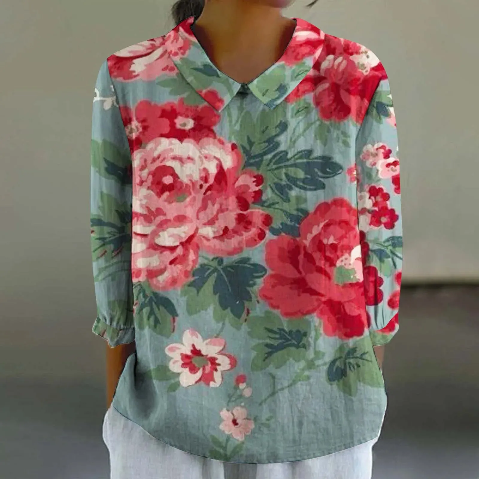 Cara - Creative Retro Doll Collar Shirt for Women