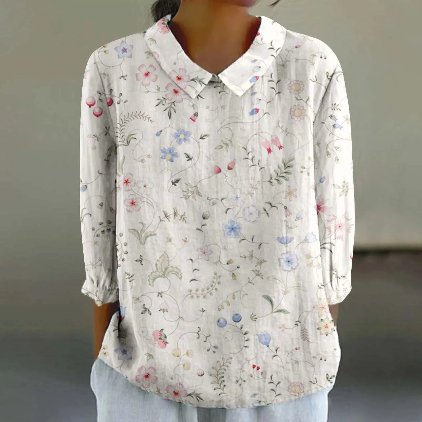 Cara - Creative Retro Doll Collar Shirt for Women