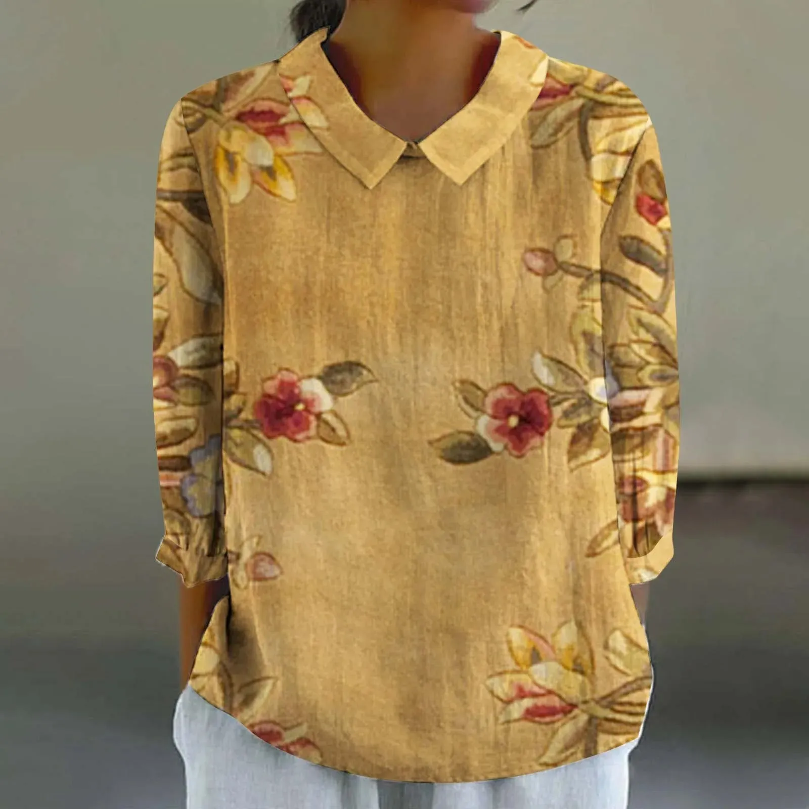 Cara - Creative Retro Doll Collar Shirt for Women
