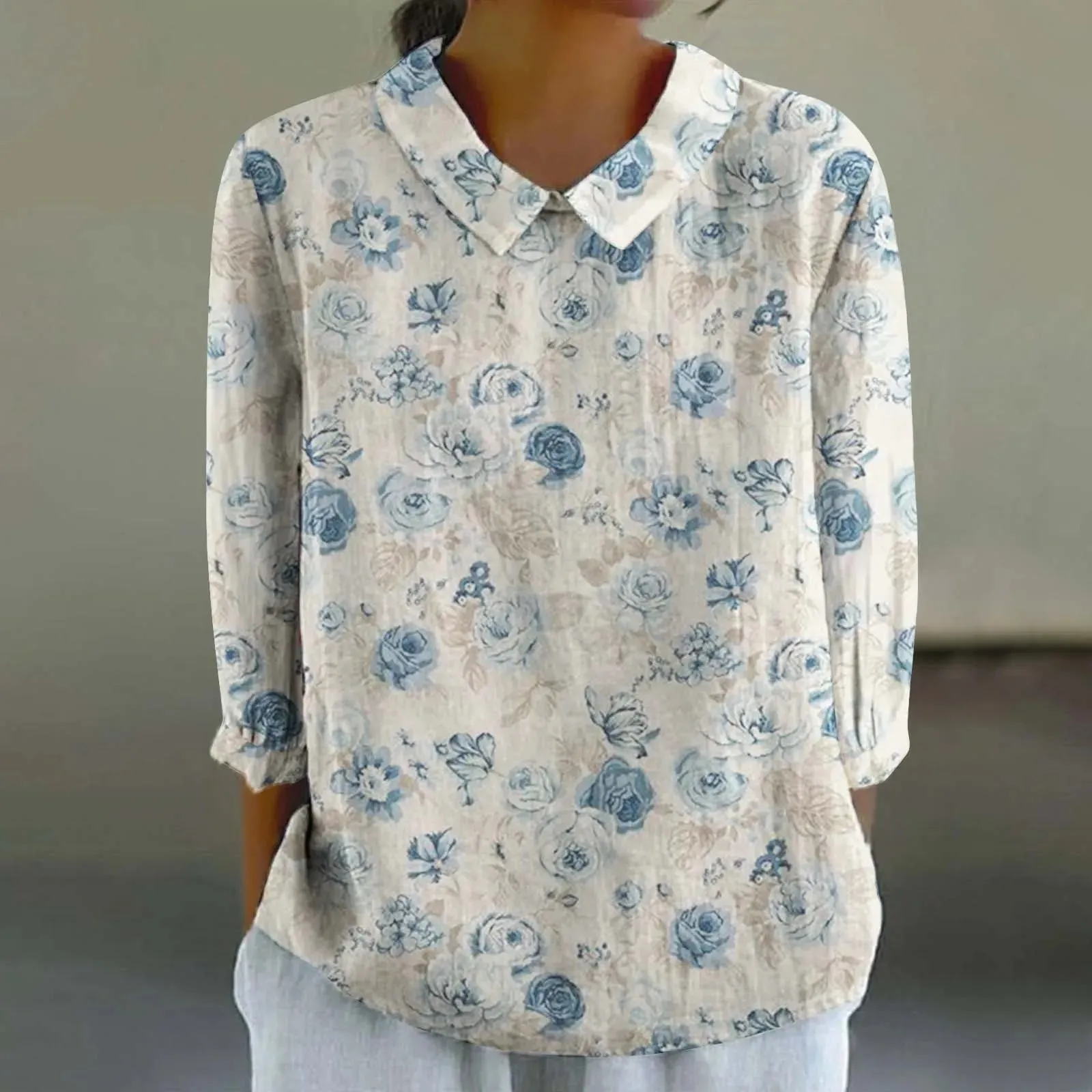 Cara - Creative Retro Doll Collar Shirt for Women