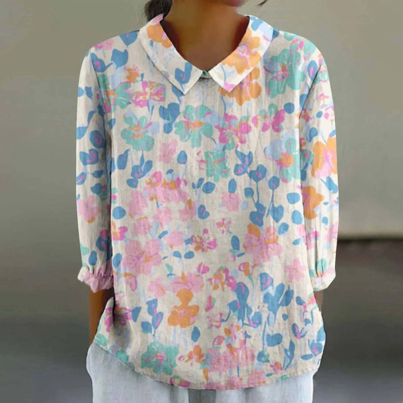 Cara - Creative Retro Doll Collar Shirt for Women