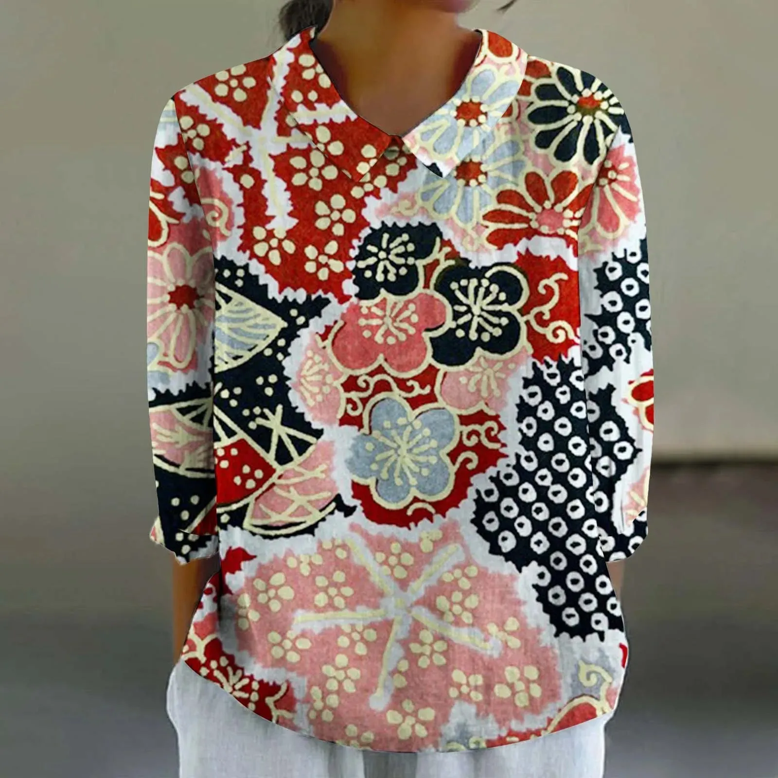 Cara - Creative Retro Doll Collar Shirt for Women