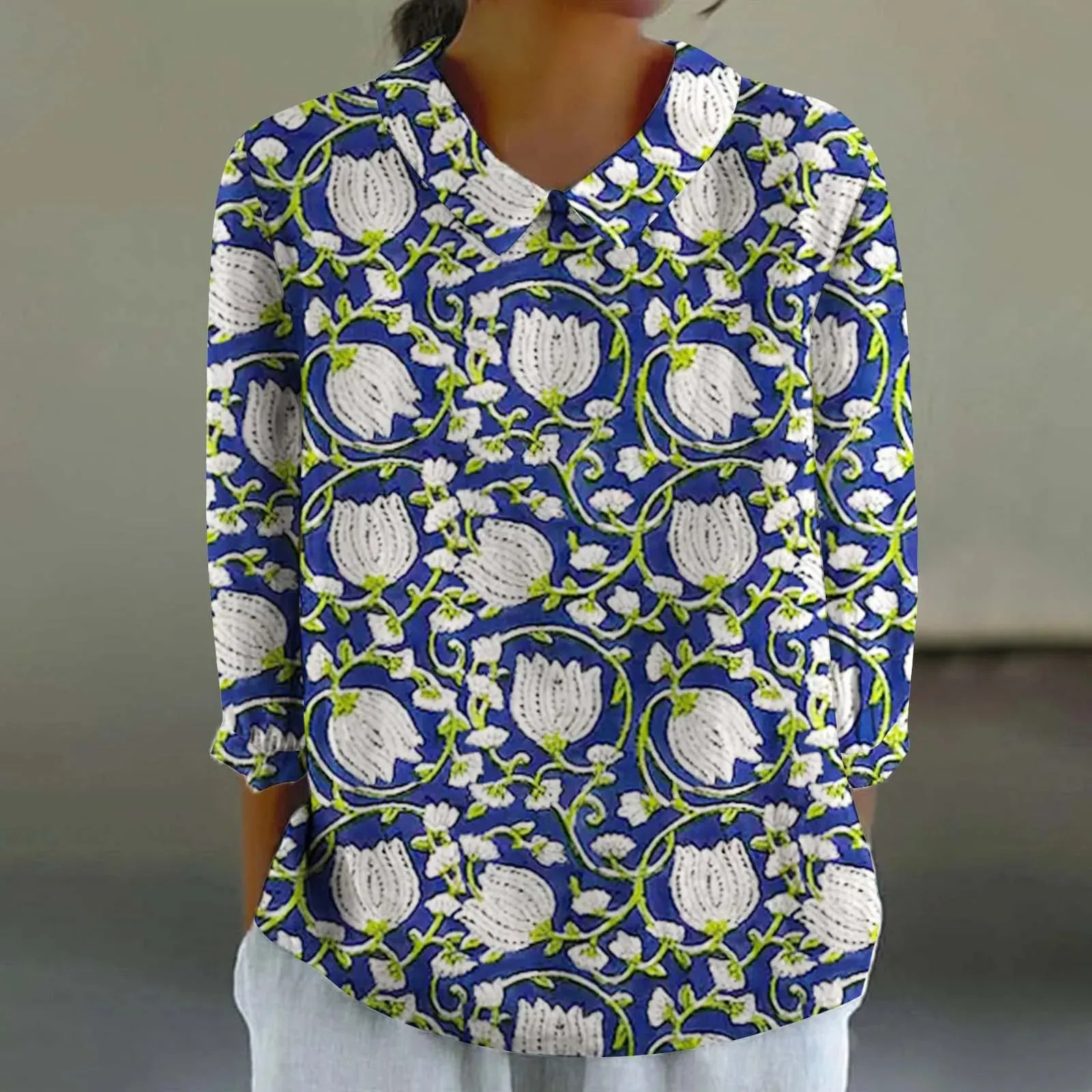 Cara - Creative Retro Doll Collar Shirt for Women