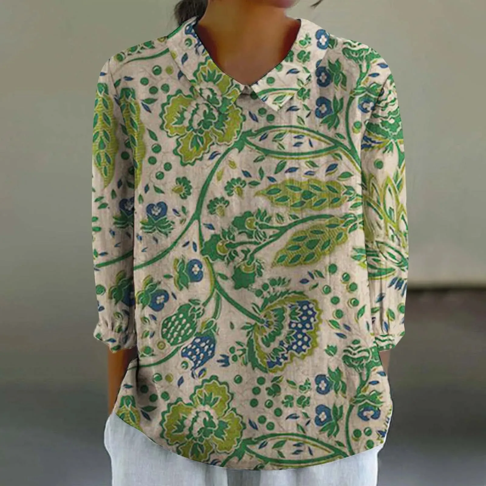 Cara - Creative Retro Doll Collar Shirt for Women