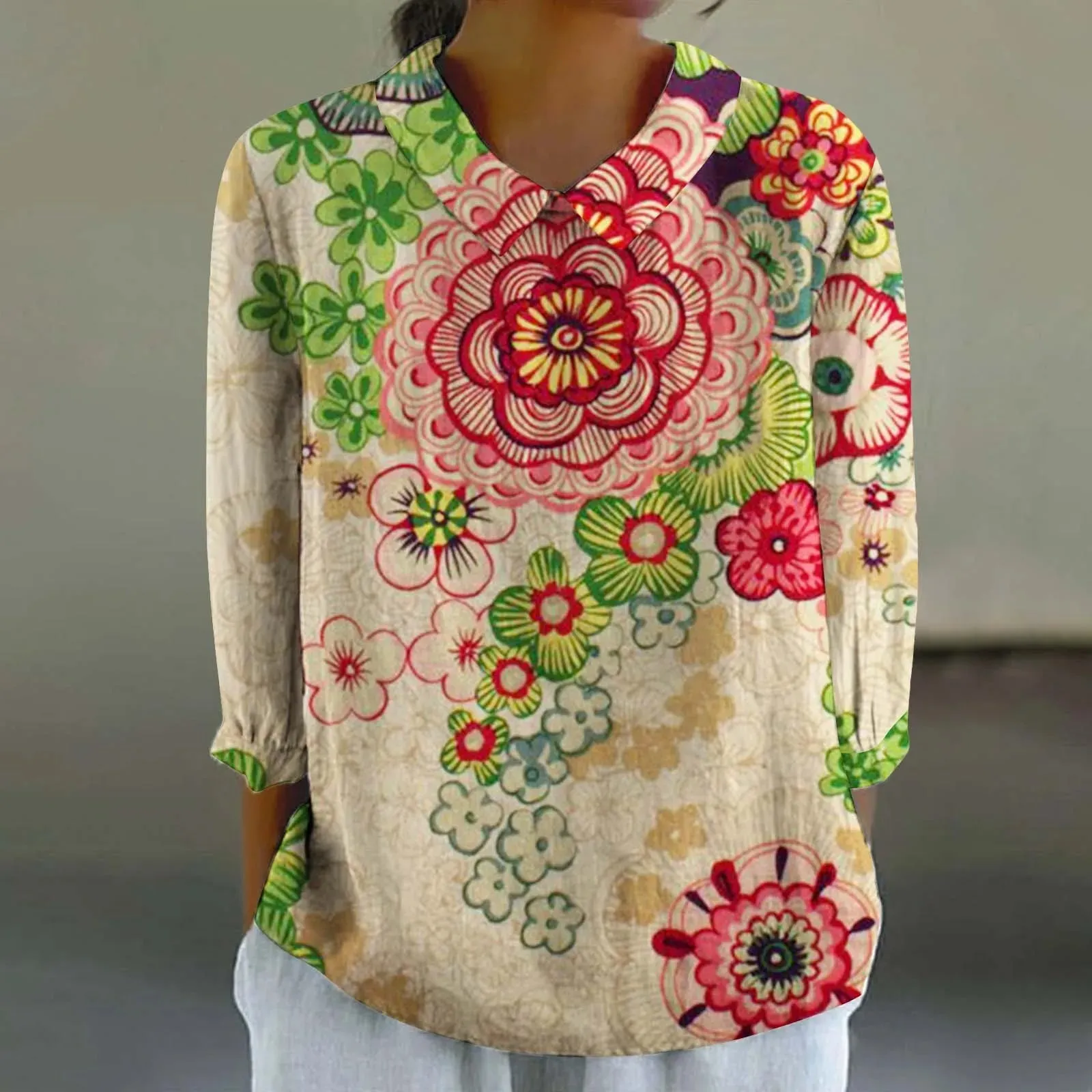 Cara - Creative Retro Doll Collar Shirt for Women