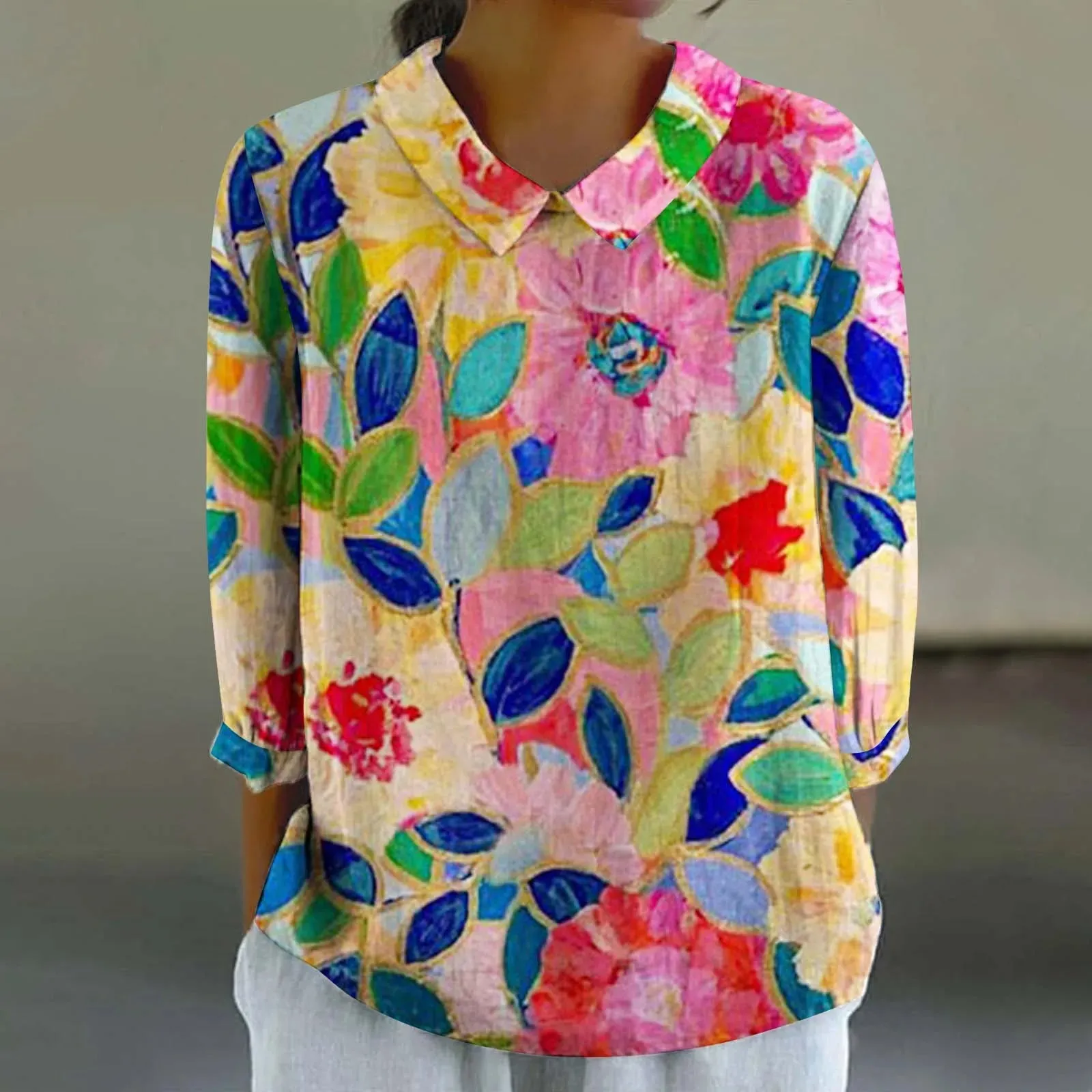 Cara - Creative Retro Doll Collar Shirt for Women