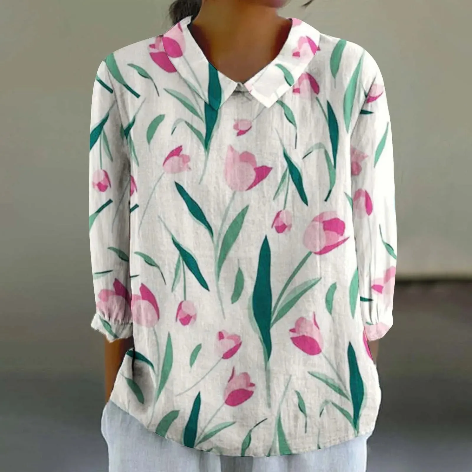 Cara - Creative Retro Doll Collar Shirt for Women