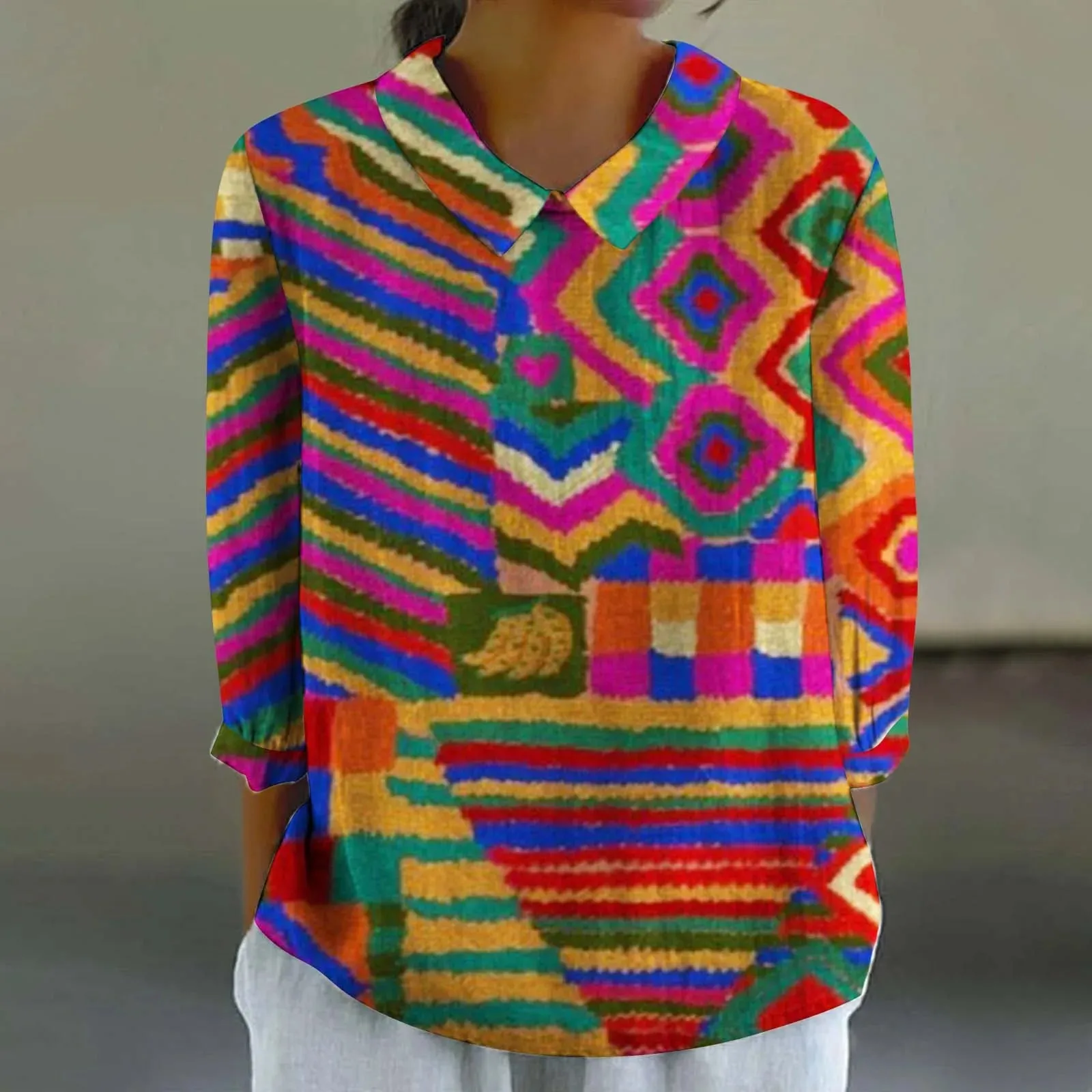 Cara - Creative Retro Doll Collar Shirt for Women