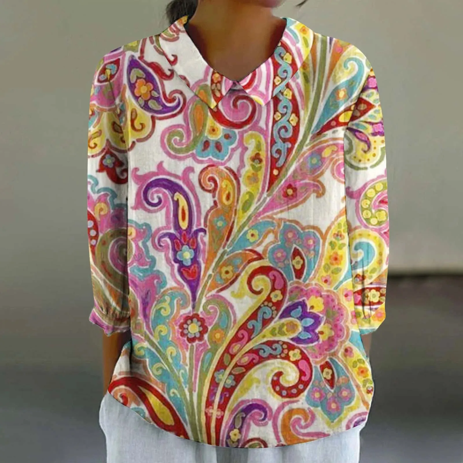 Cara - Creative Retro Doll Collar Shirt for Women
