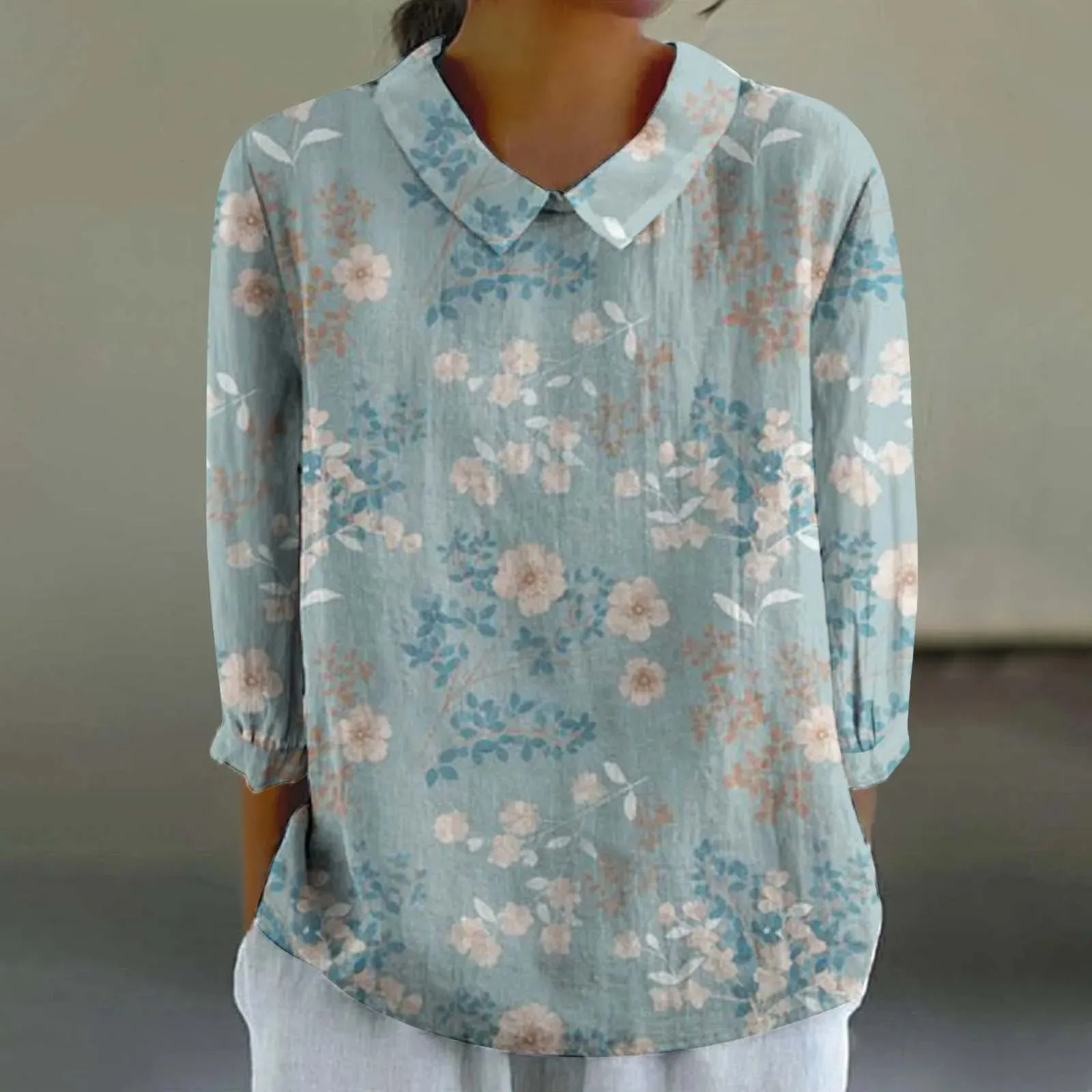 Cara - Creative Retro Doll Collar Shirt for Women