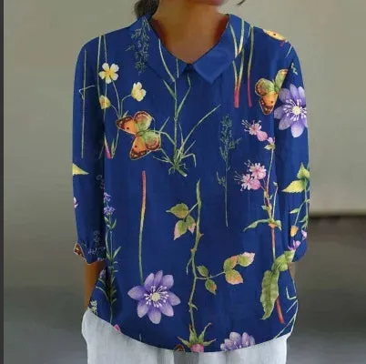 Cara - Creative Retro Doll Collar Shirt for Women