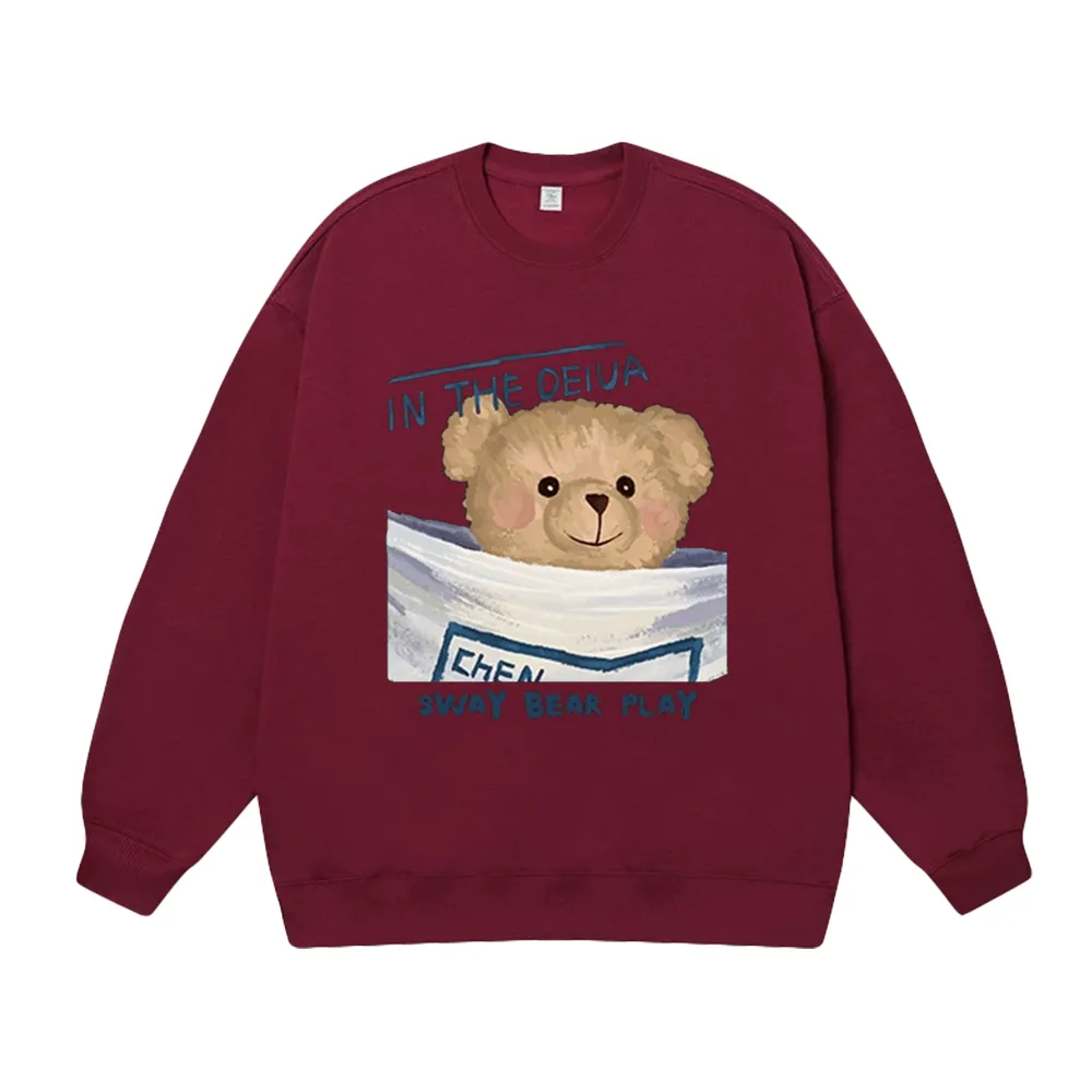 Casual Teddy Bear Sweatshirt