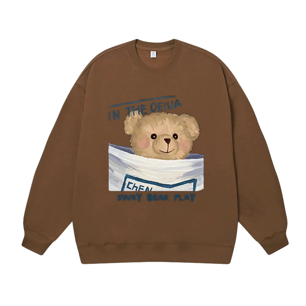 Casual Teddy Bear Sweatshirt