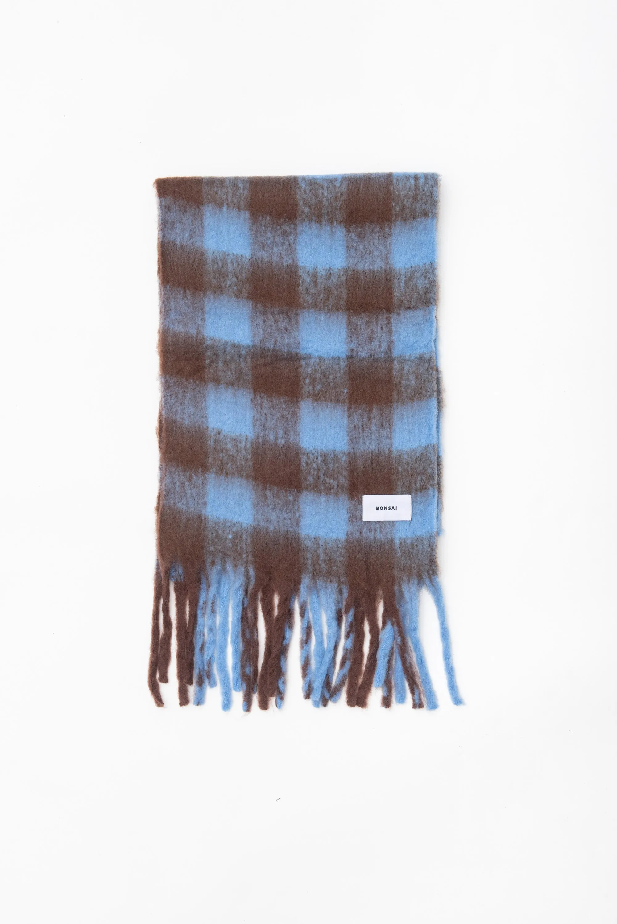 CHECK KNIT SCARF