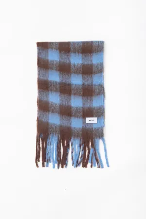 CHECK KNIT SCARF