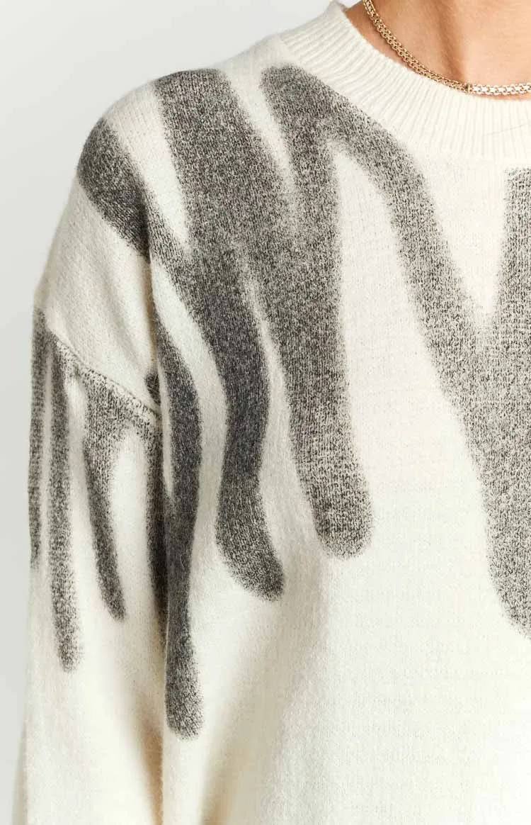 Clemence Oversized Knitted Sweater Cream