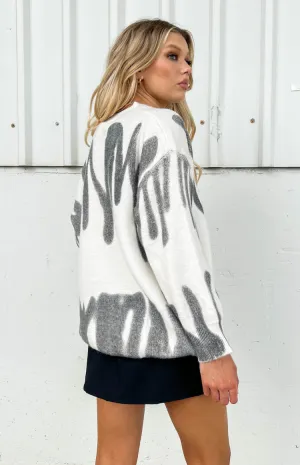 Clemence Oversized Knitted Sweater Cream