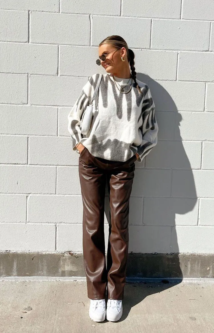 Clemence Oversized Knitted Sweater Cream