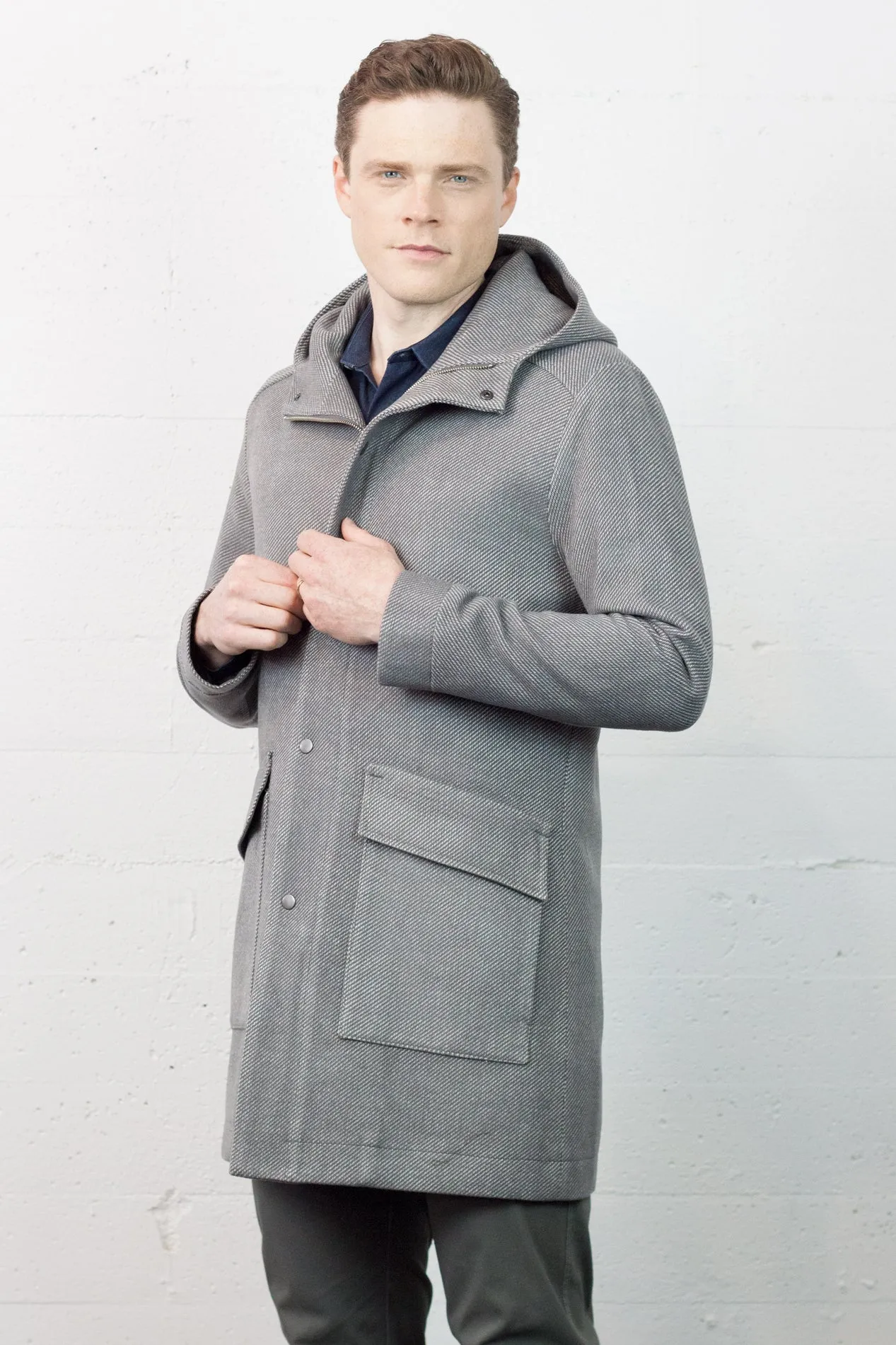 Climate Coat Silver Wool