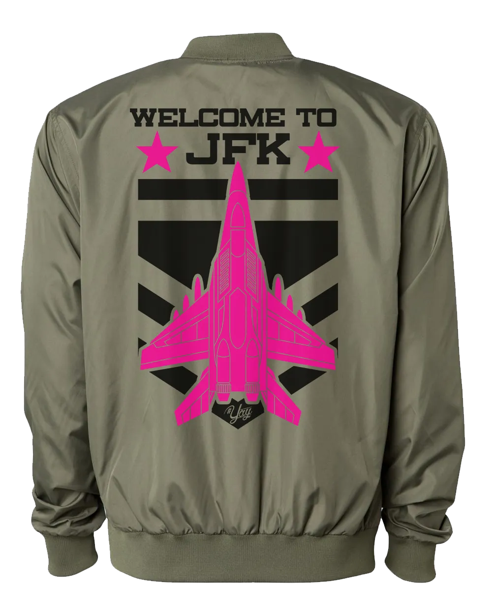 Diamond YAY JFK JET 2 Bomber Jacket (Army Green)