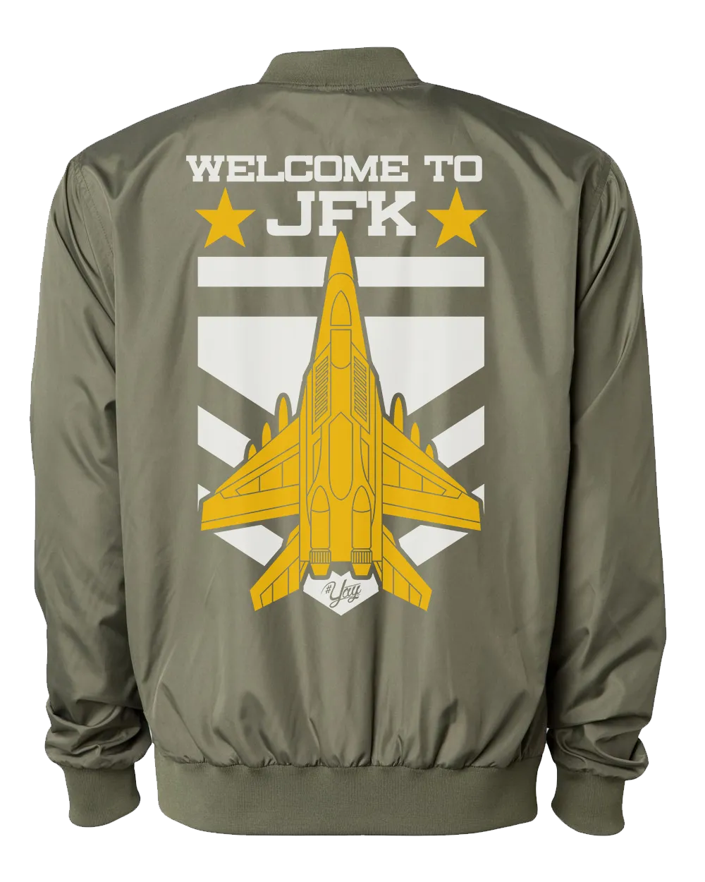 Diamond YAY JFK JET 2 Bomber Jacket (Army Green)