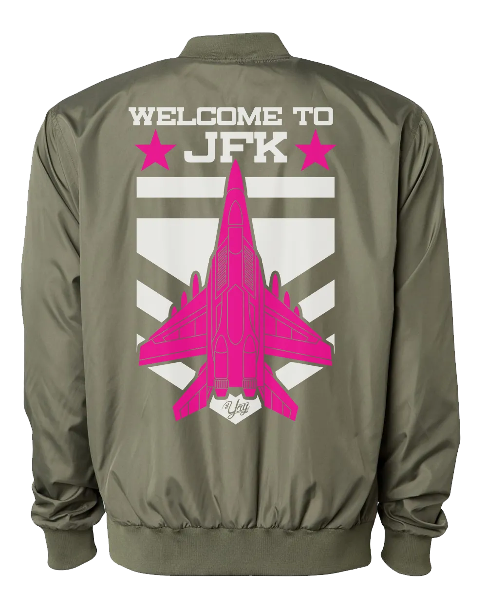 Diamond YAY JFK JET 2 Bomber Jacket (Army Green)