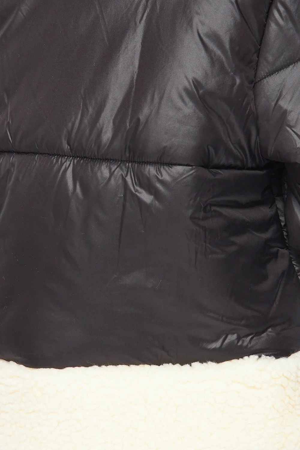 Everly Sherpa Lined Nylon Puffer Jacket