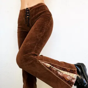 Funky Brown Corduroy Flares
