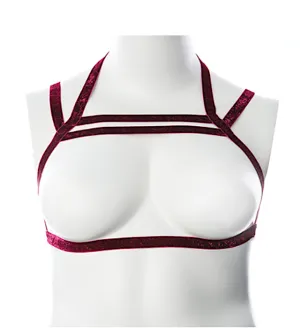 Gender Fluid ''Sugar Coated'' Harness -Raspberry (S-L)