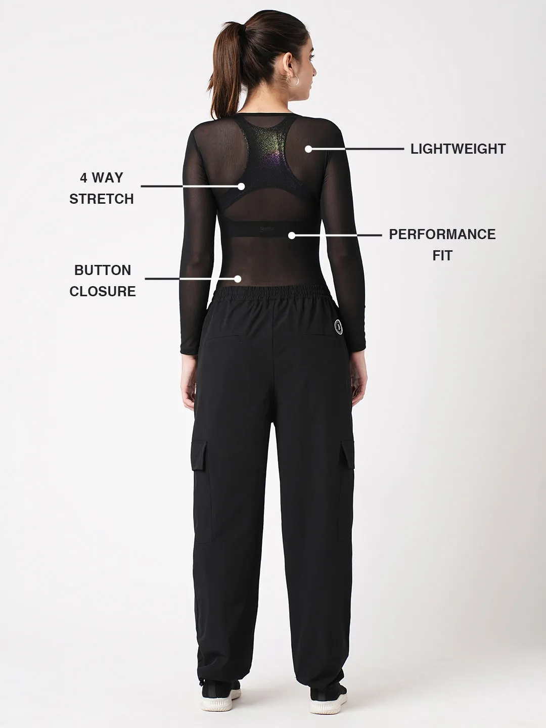 Give Me What I Want Black Mesh Bodysuit